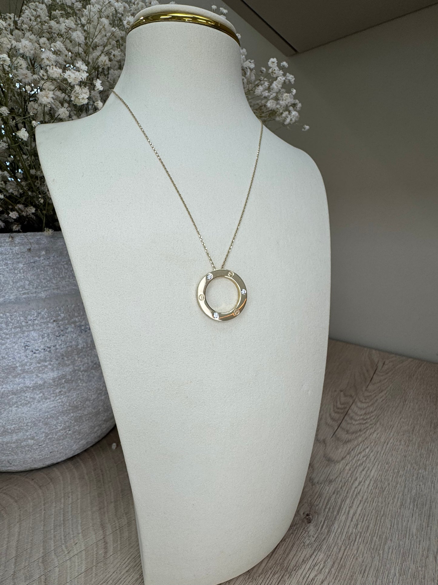 14K Gold Eternal Circle necklace