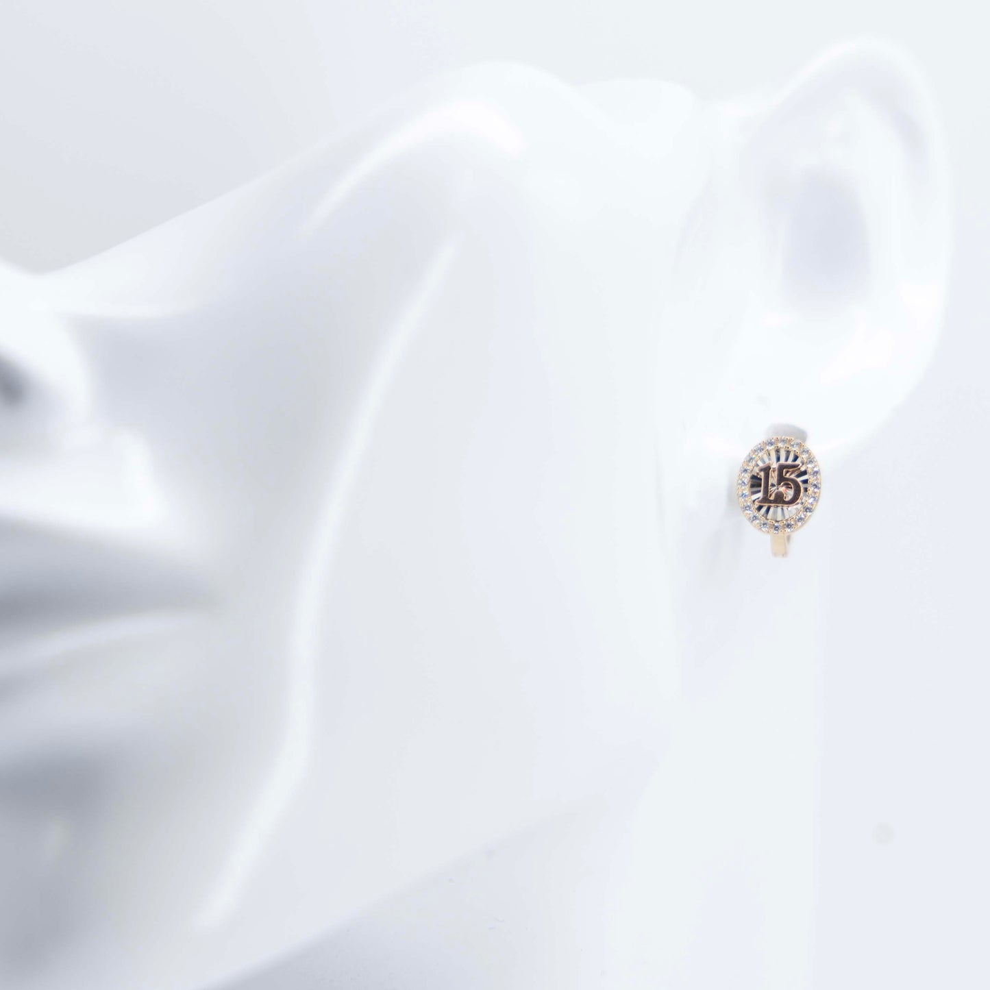 14k Gold Sweet 15th Earrings