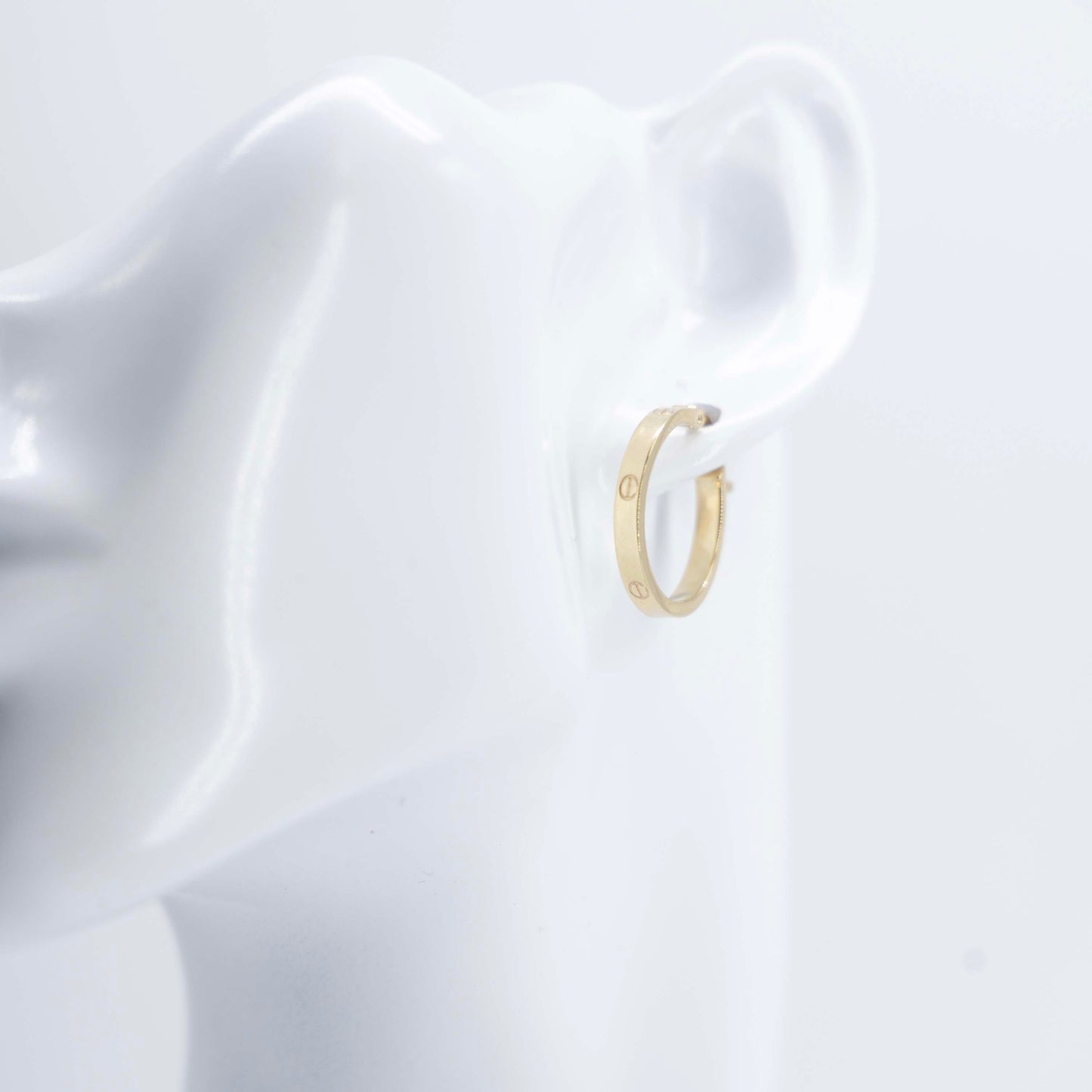 14k Gold Hoops style Cartier