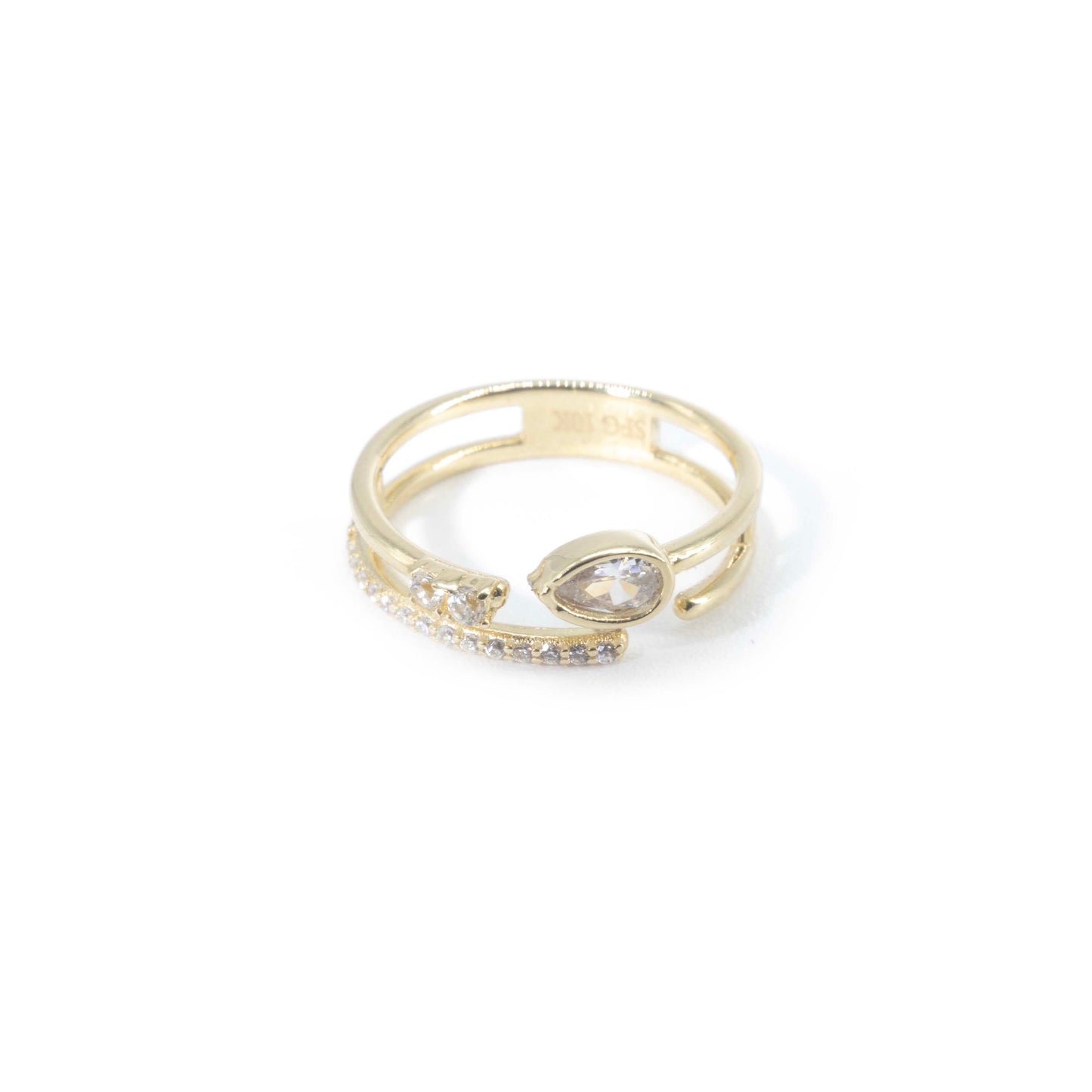 10K Gold Lunar Glow Ring
