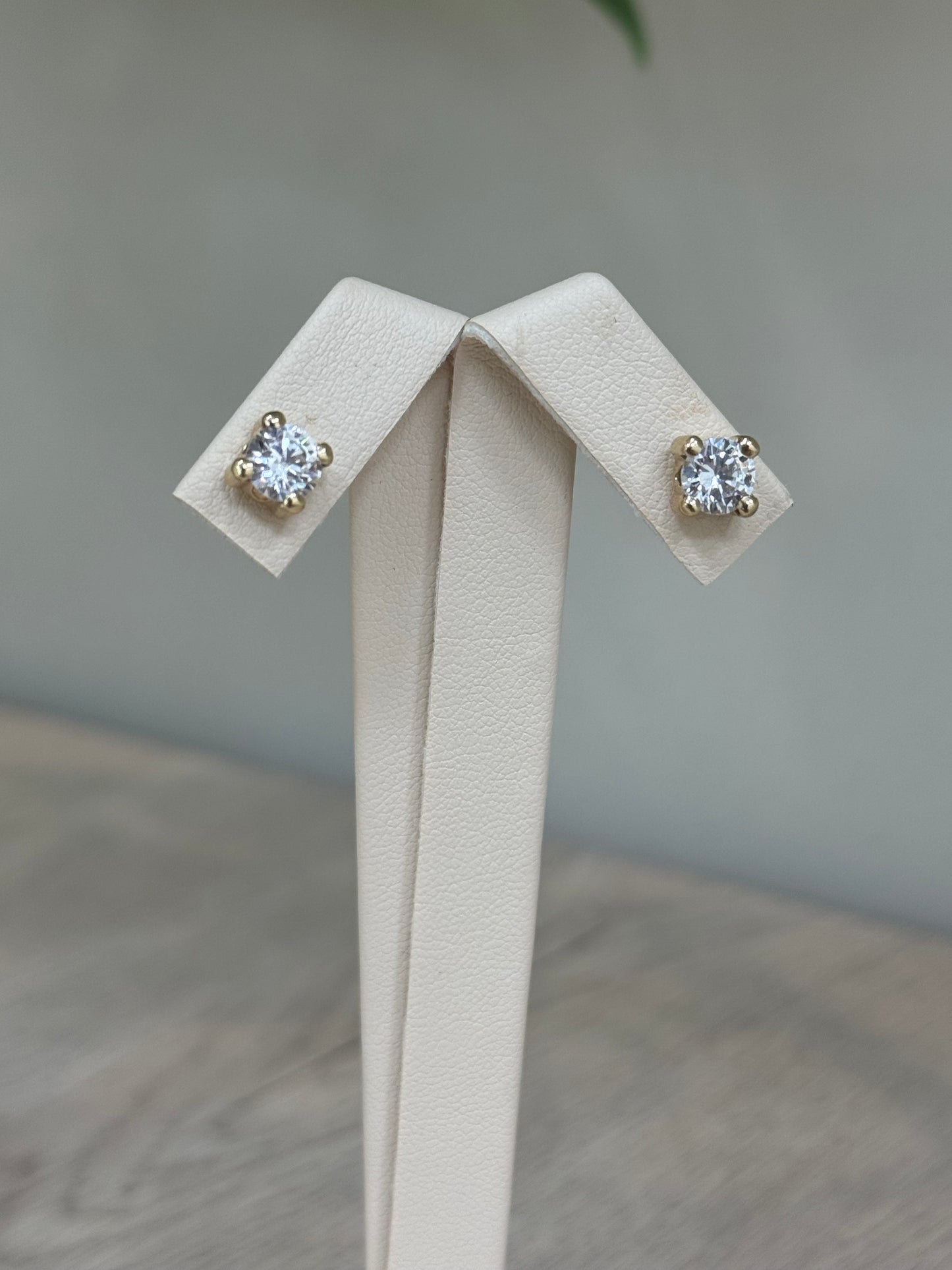 14k Gold Diamond Earrings