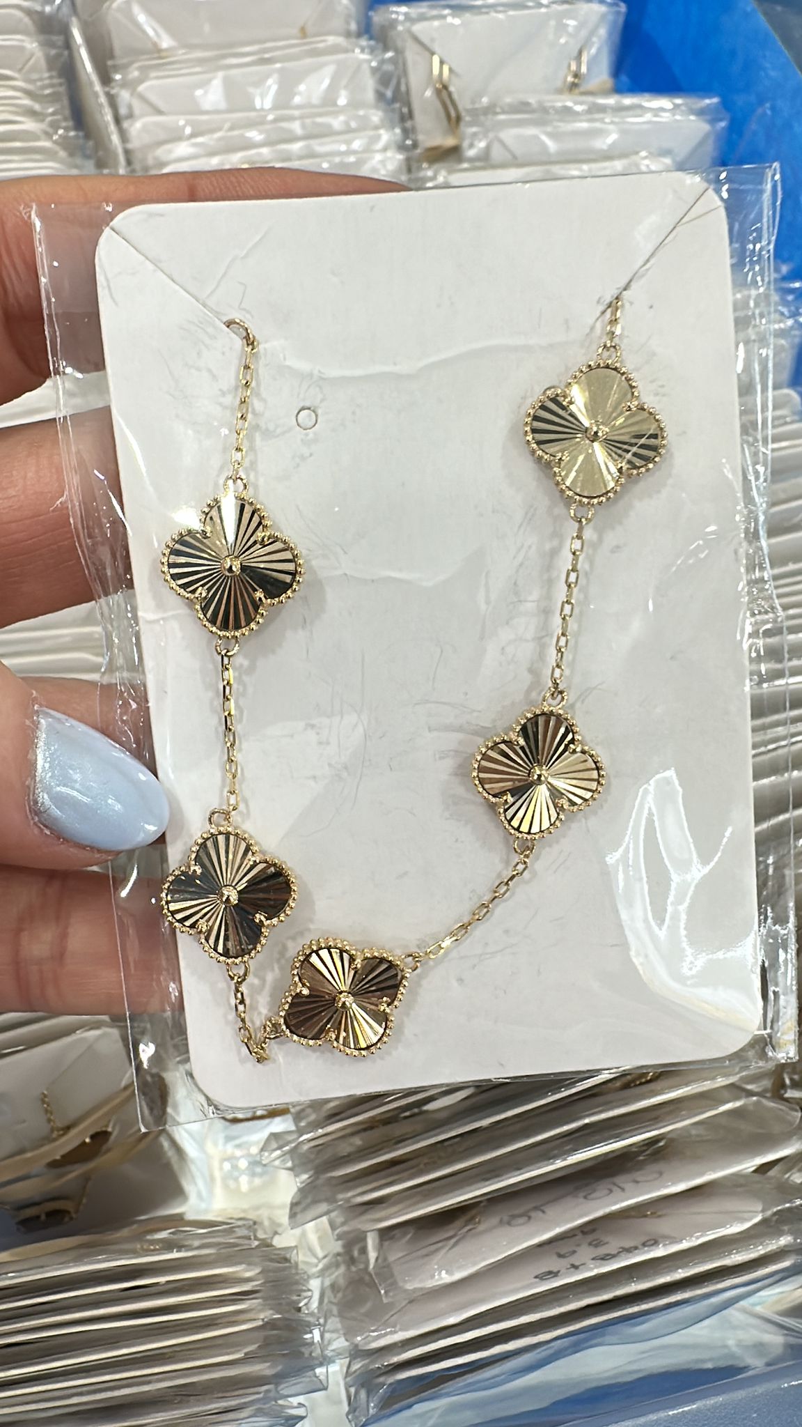 14k Clover Gold Bracelet