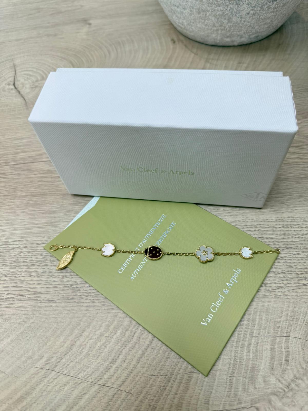 18k ladybug bracelet