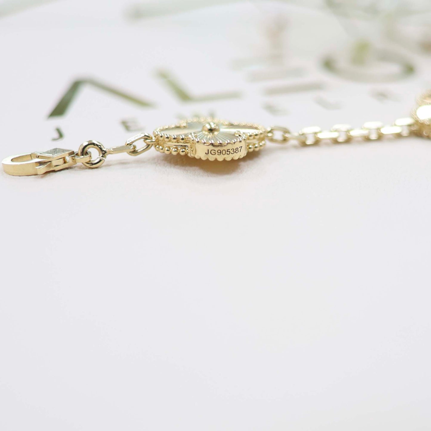 18k Gold Clover Bracelet