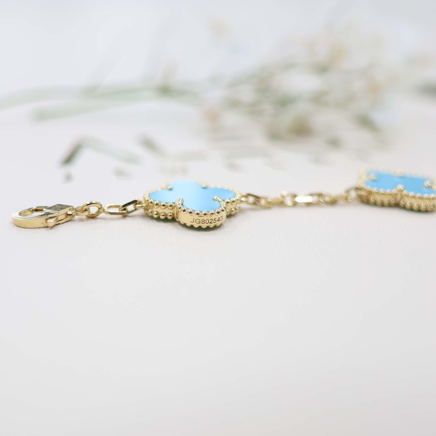 18k Gold Turquoise Bracelet