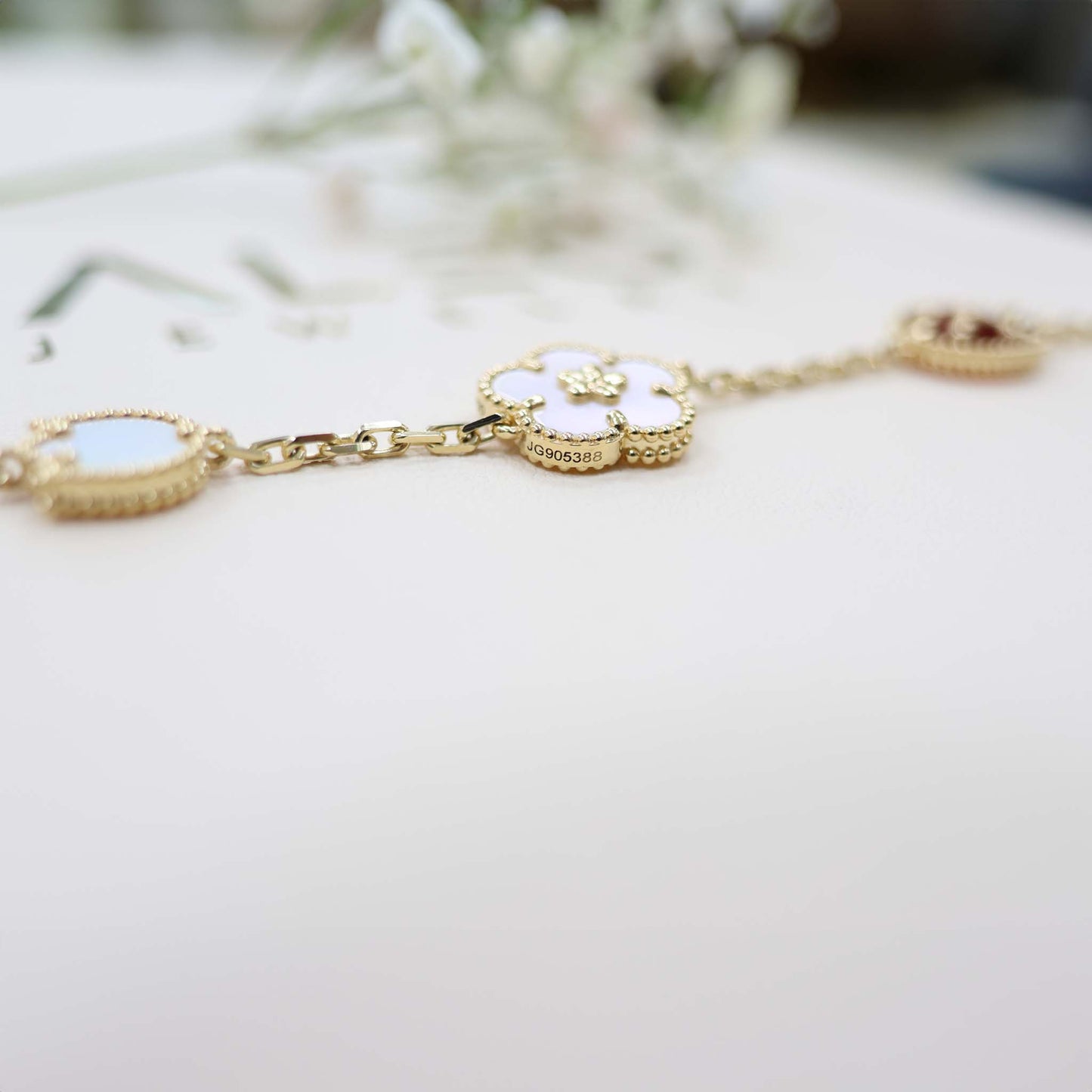18k Gold Lucky Spring Ladybug Bracelet
