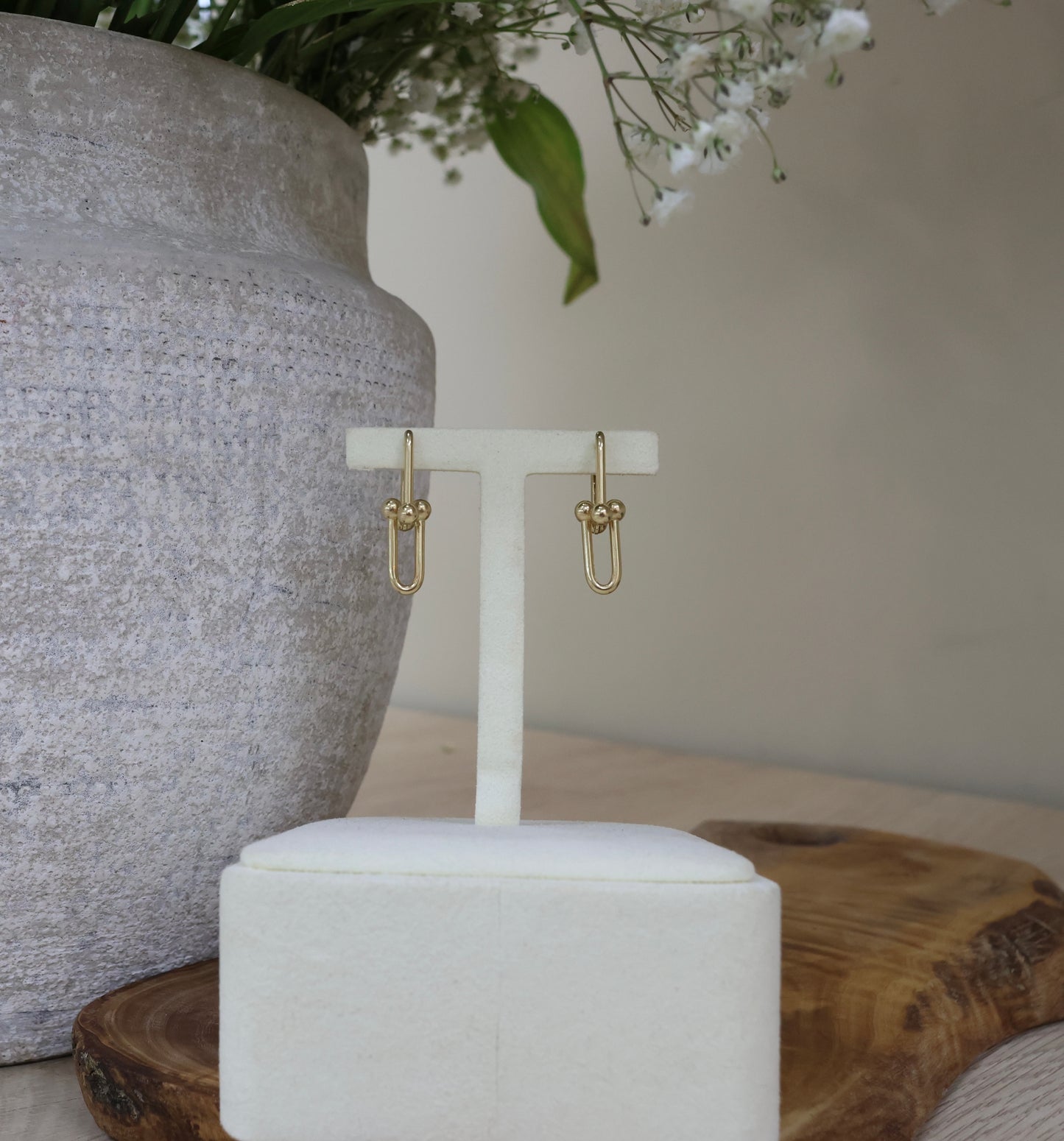 14k Gold Tif Earrings