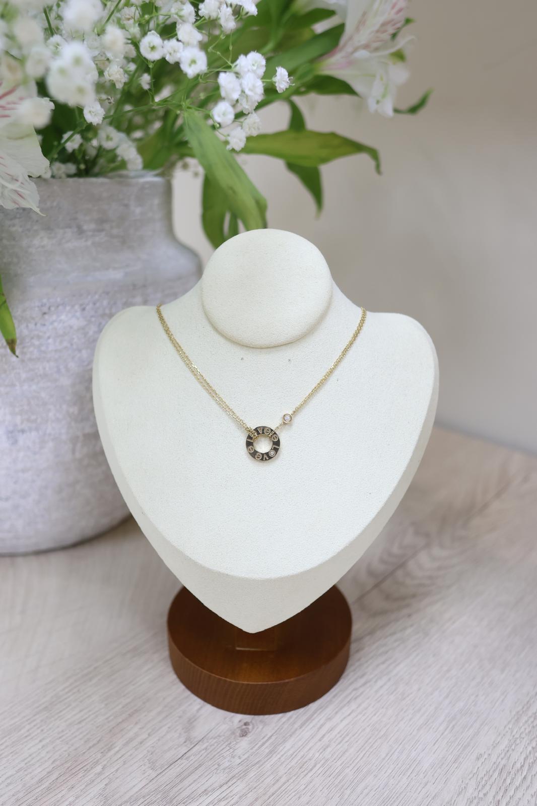 18k Gold Love necklace