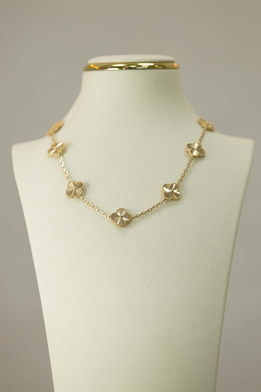 18K Gold 10 Motif necklace