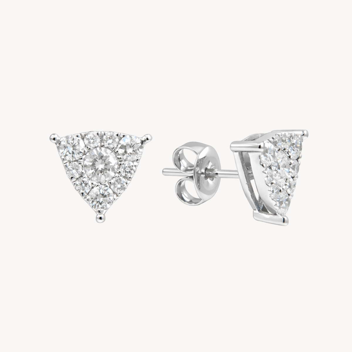 Dainty Diamond Earring White Gold Diamond