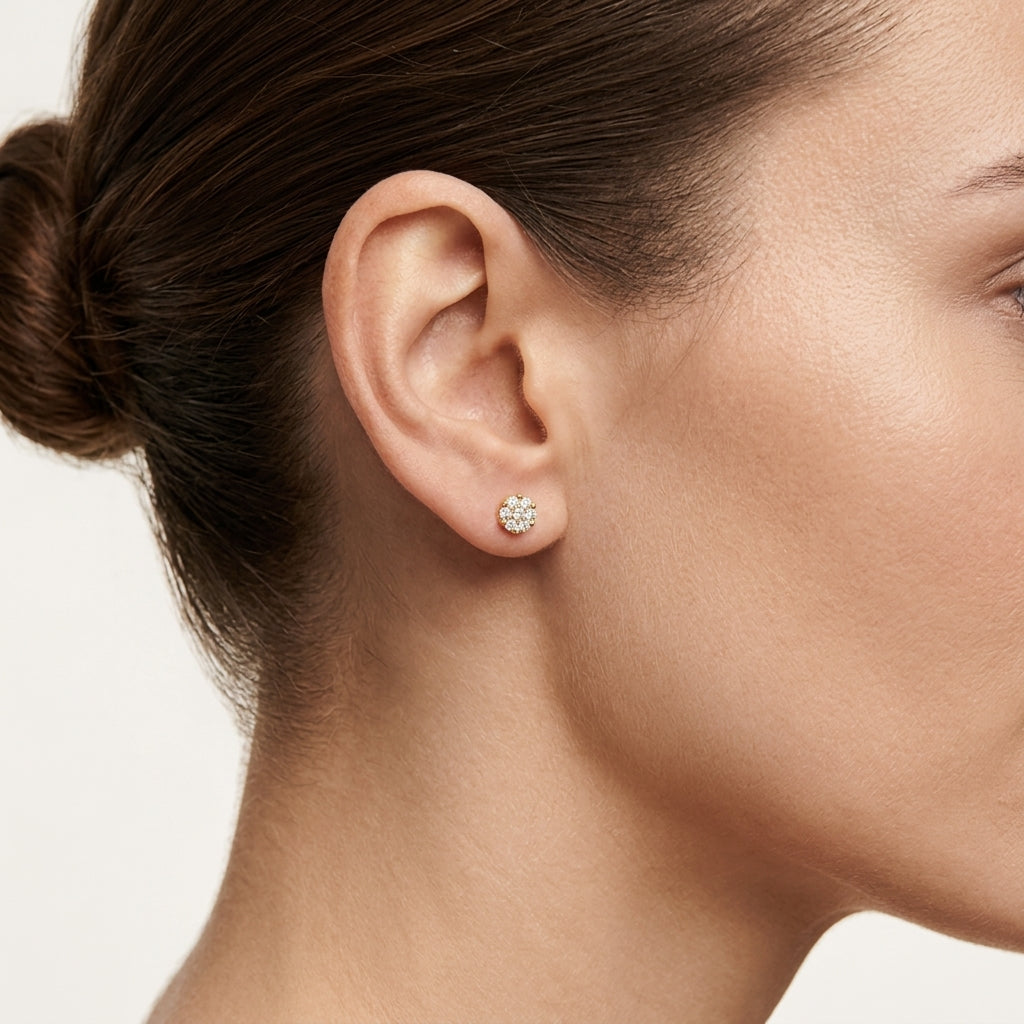 Dainty Diamond Earring