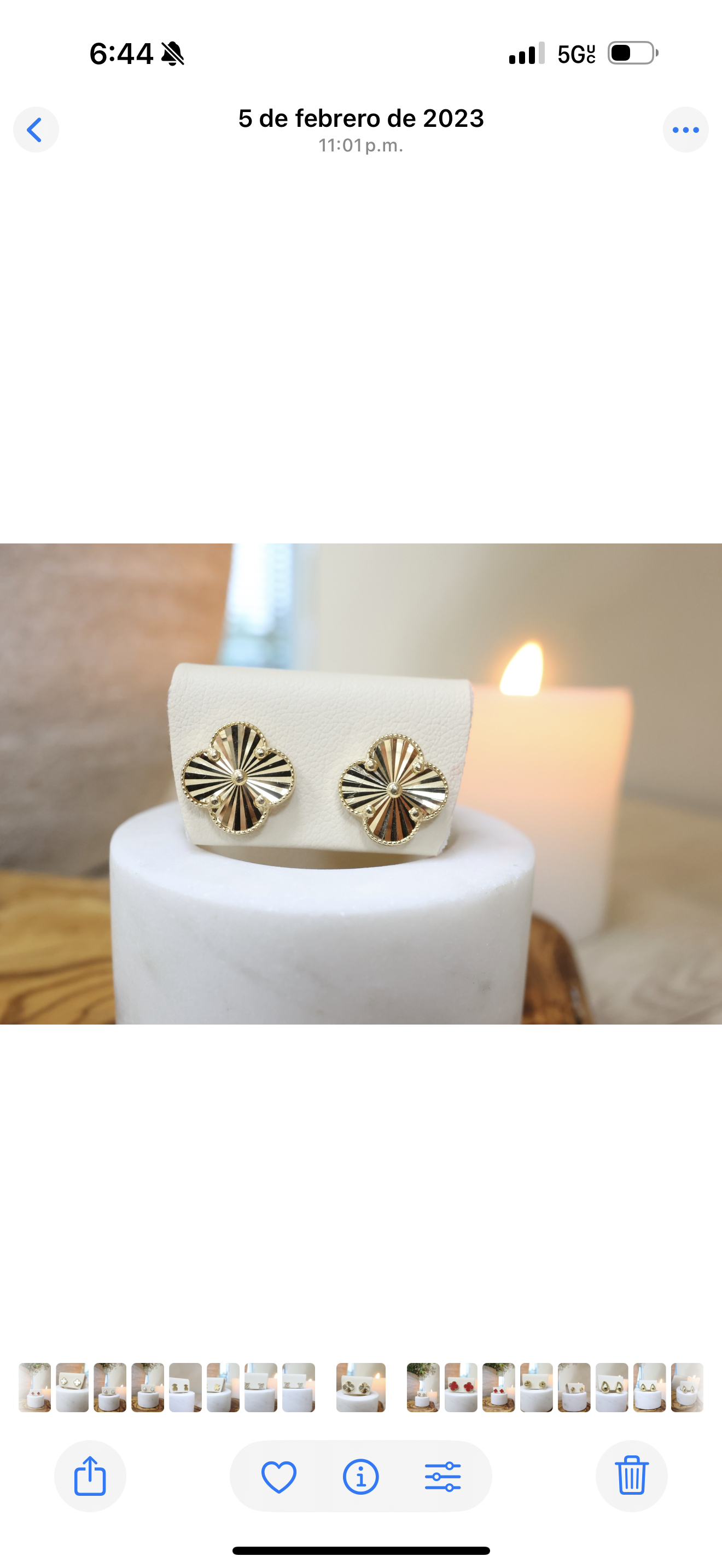 14k Gold Clover