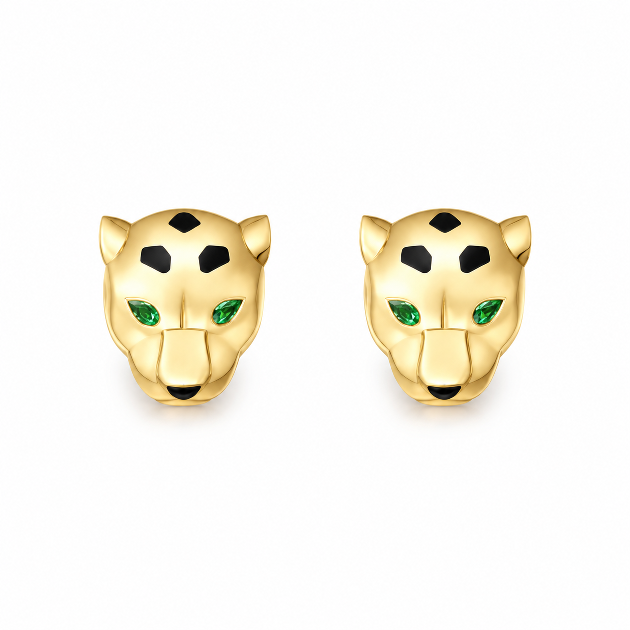 18k Gold Panthere Earrings