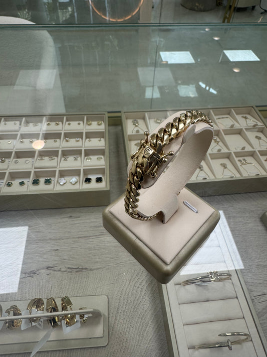 10K Cuban link bracelet