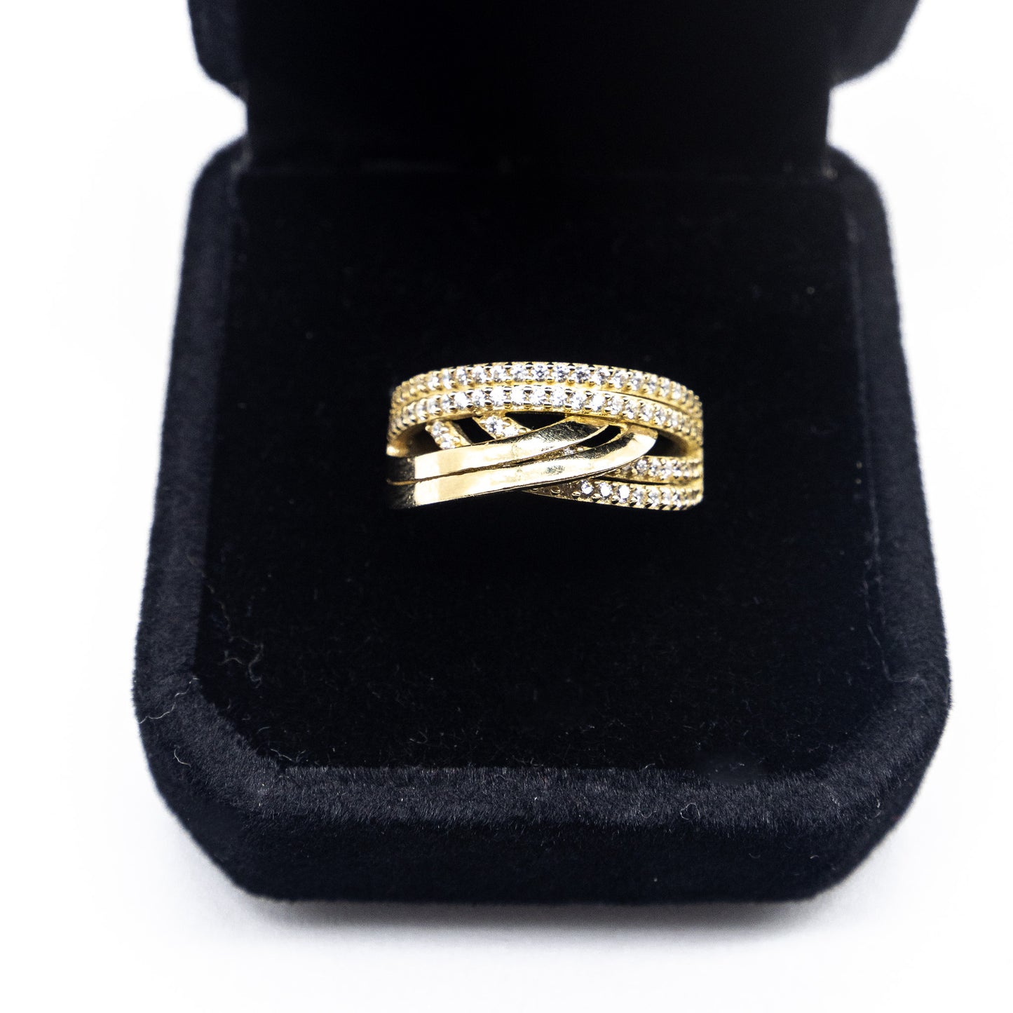 10K Gold Fancy and Diamonds Accents Ring