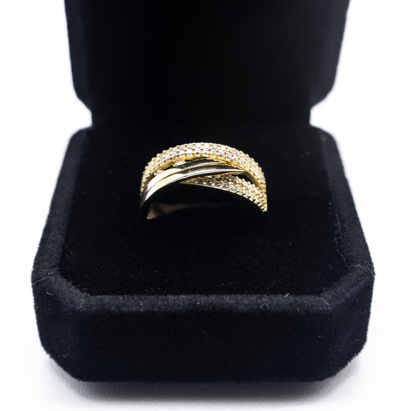 10K Gold Fancy and Diamonds Accents Ring