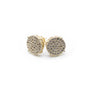 10K Gold Round with zc diamonds earrings