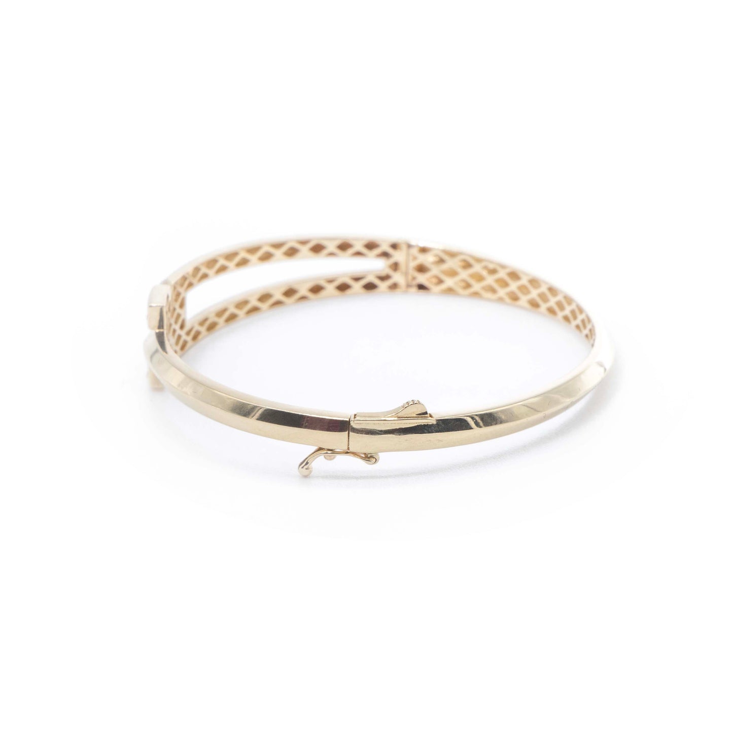 14k Gold Crossroads Bangle