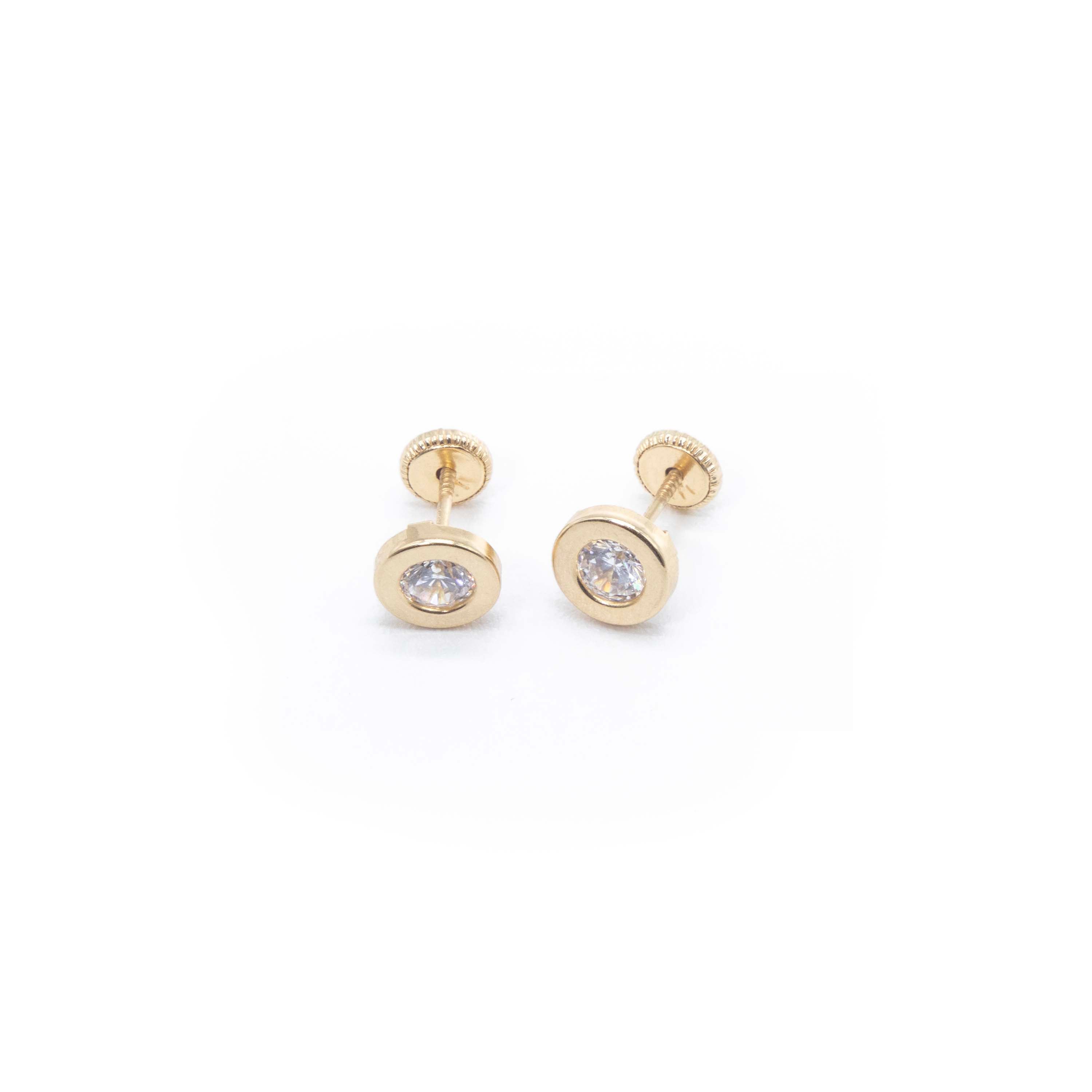 14k Gold Circle Earrings medium