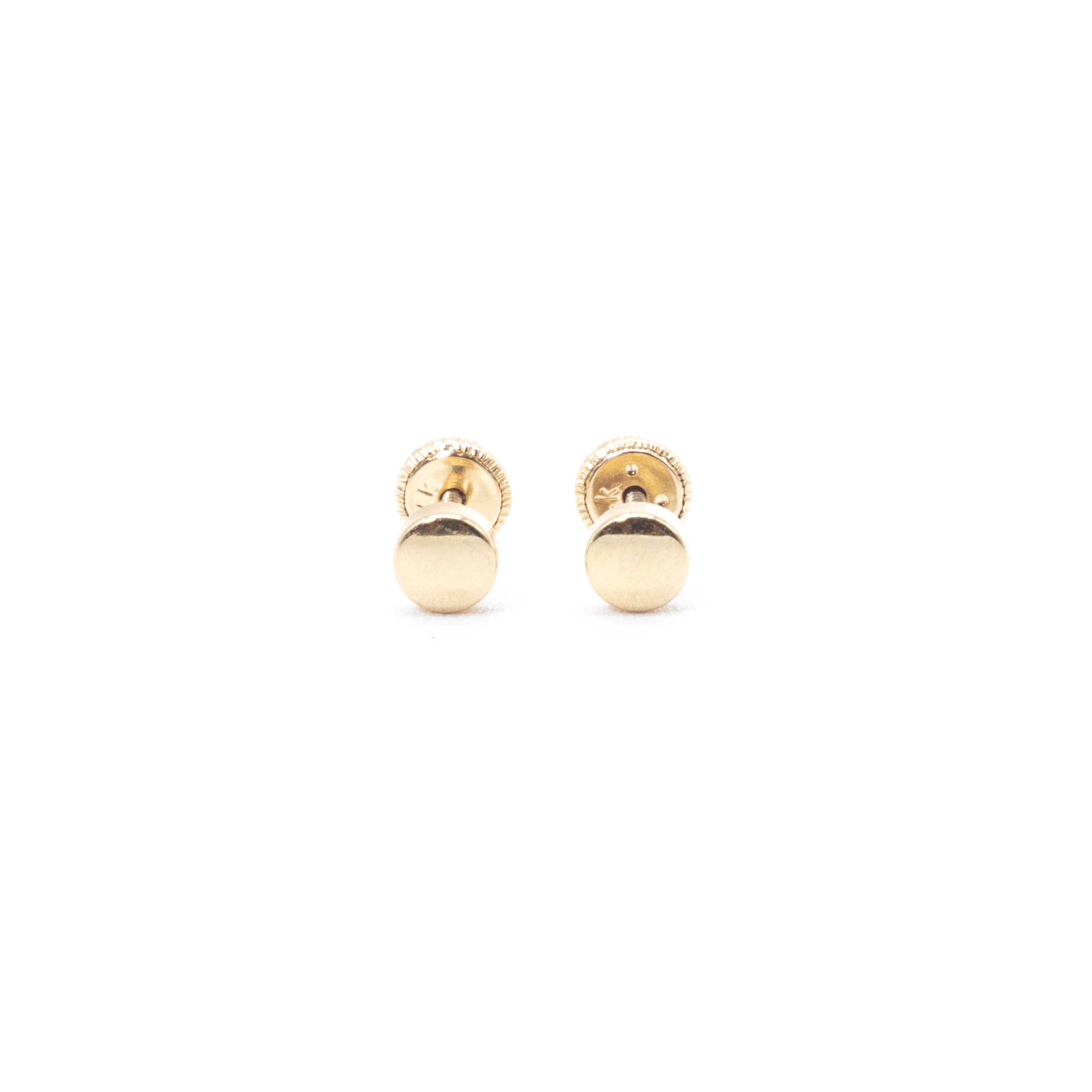 14k Gold Sleek Circle Earrings small