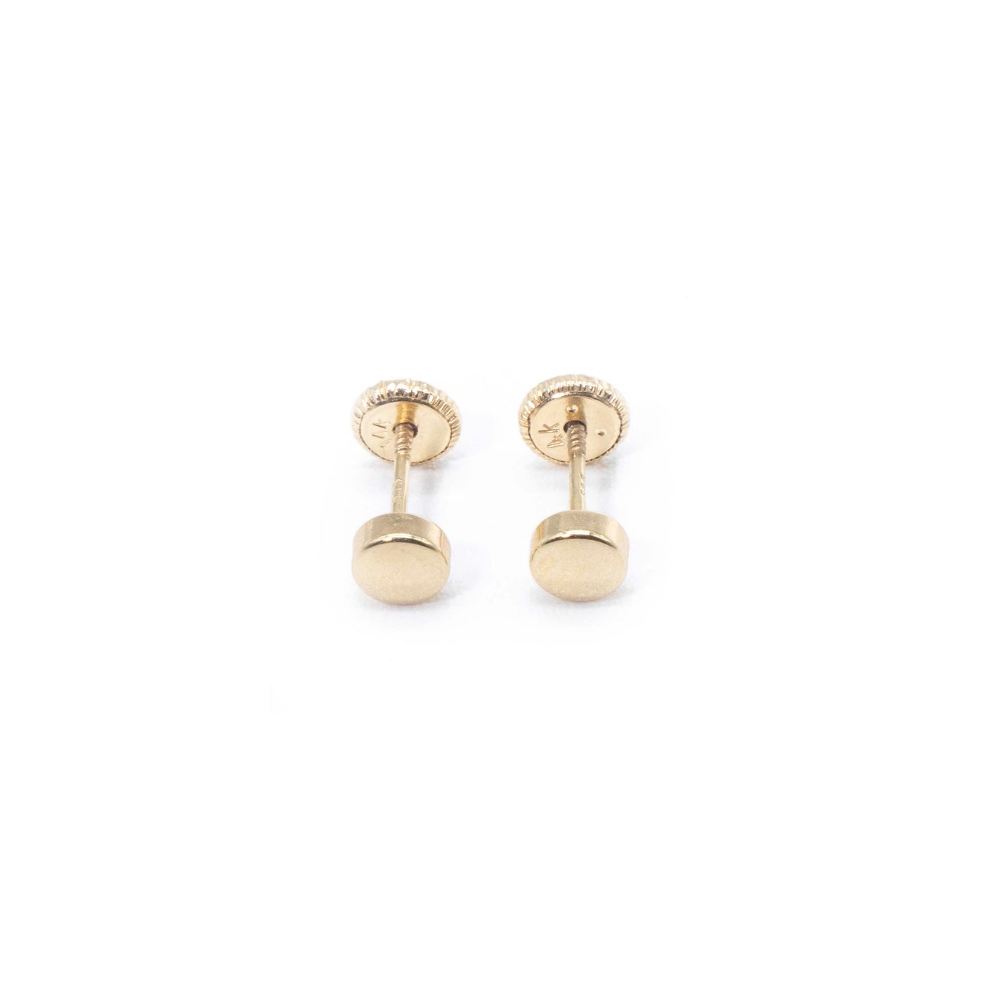 14k Gold Sleek Circle Earrings small