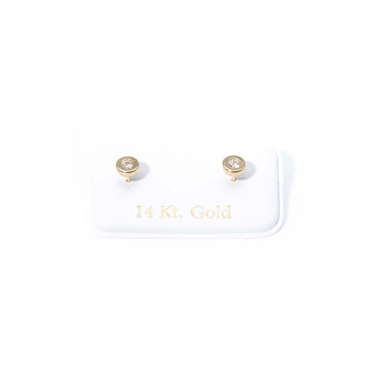 14k Gold Circle Earrings small