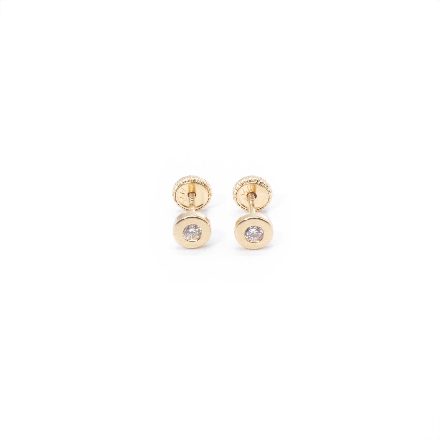 14k Gold Circle Earrings small