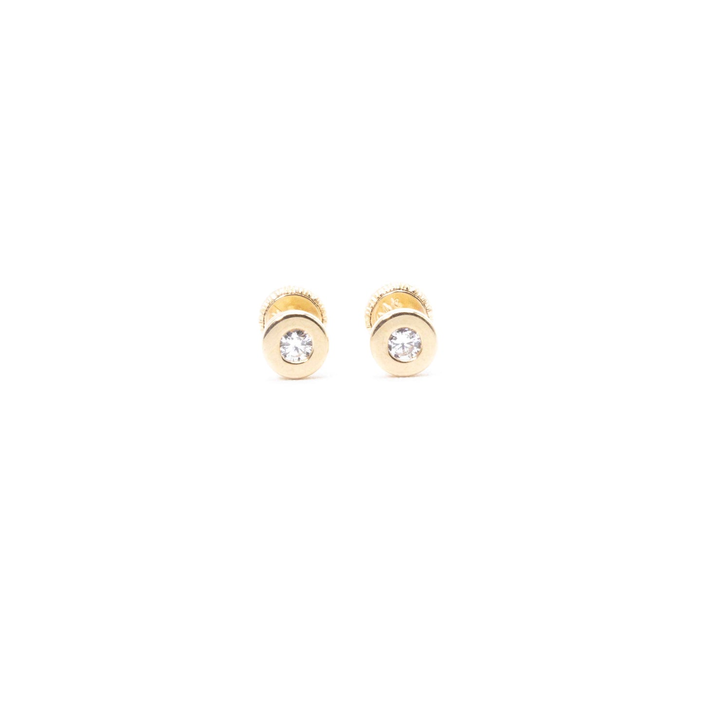 14k Gold Circle Earrings small