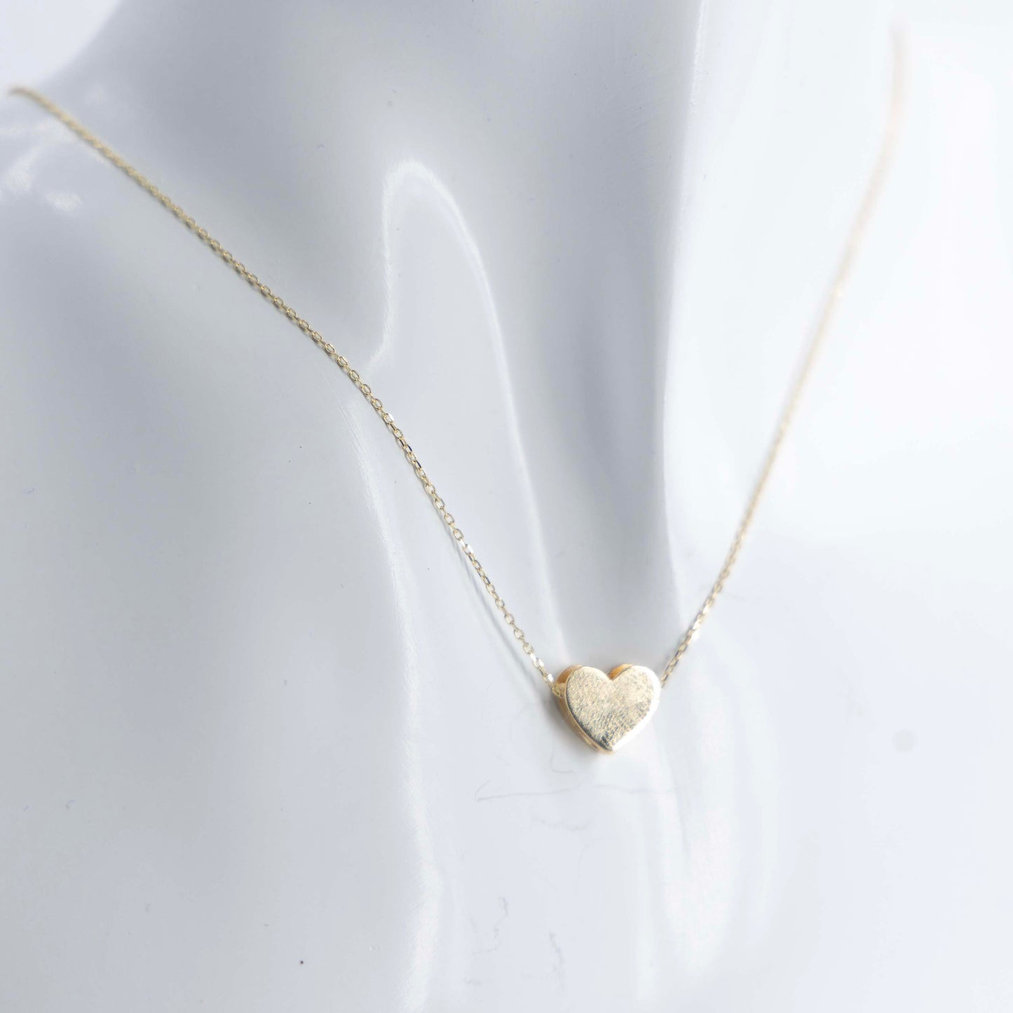 14K Gold heart chain