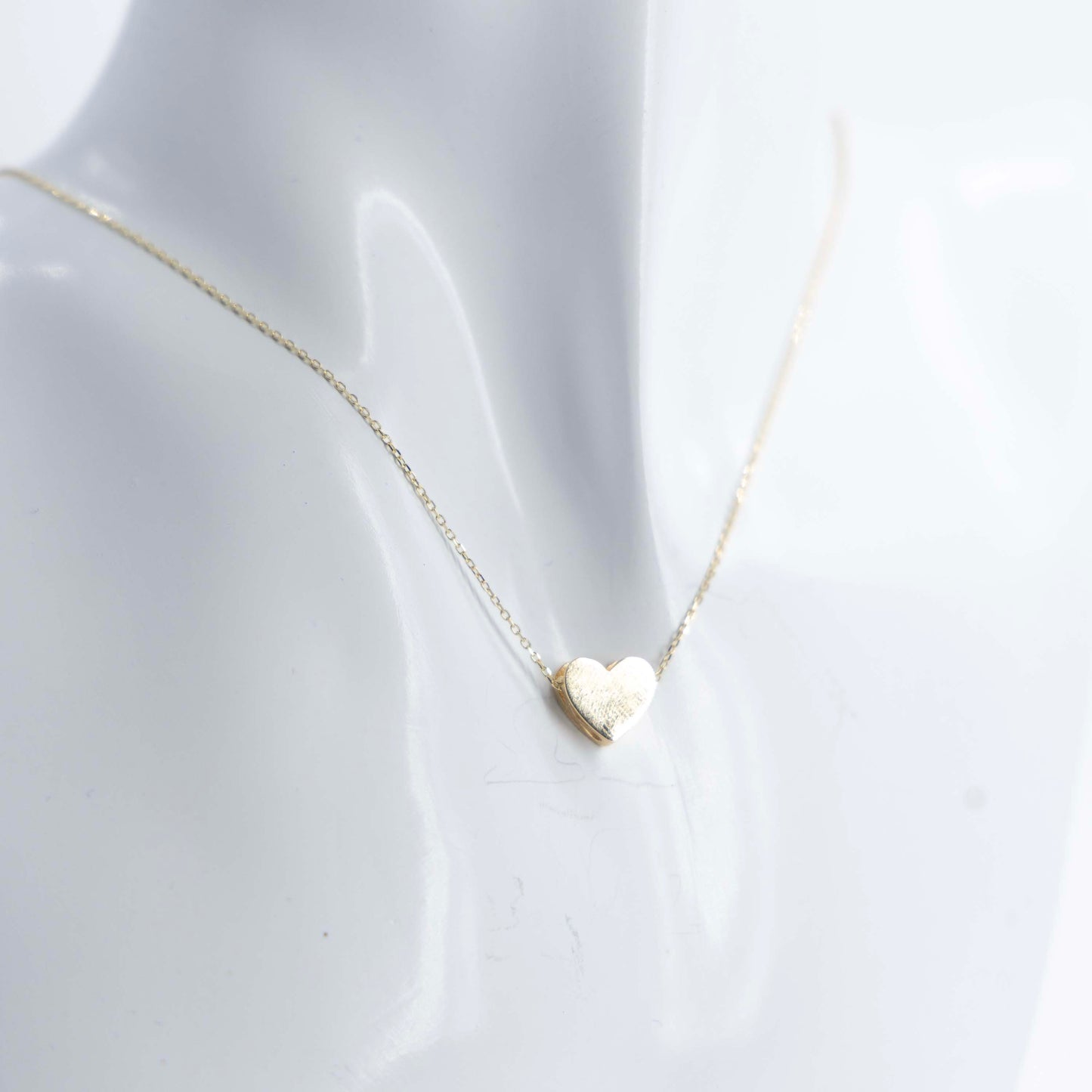 14K Gold heart chain