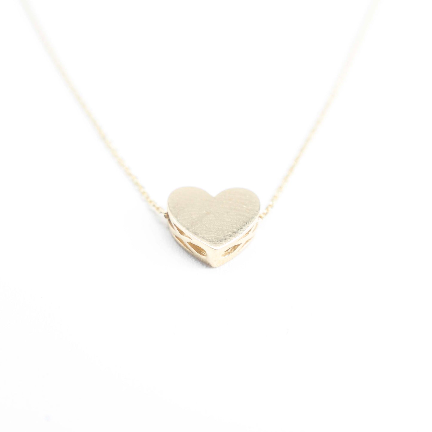 14K Gold heart chain