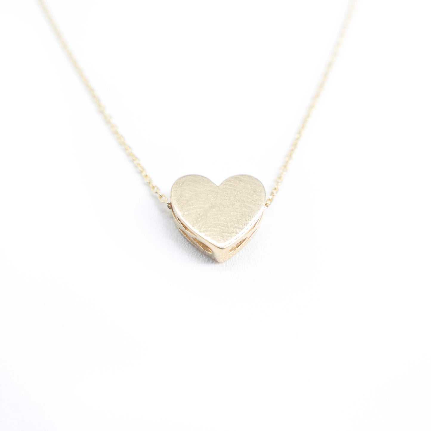 14K Gold heart chain