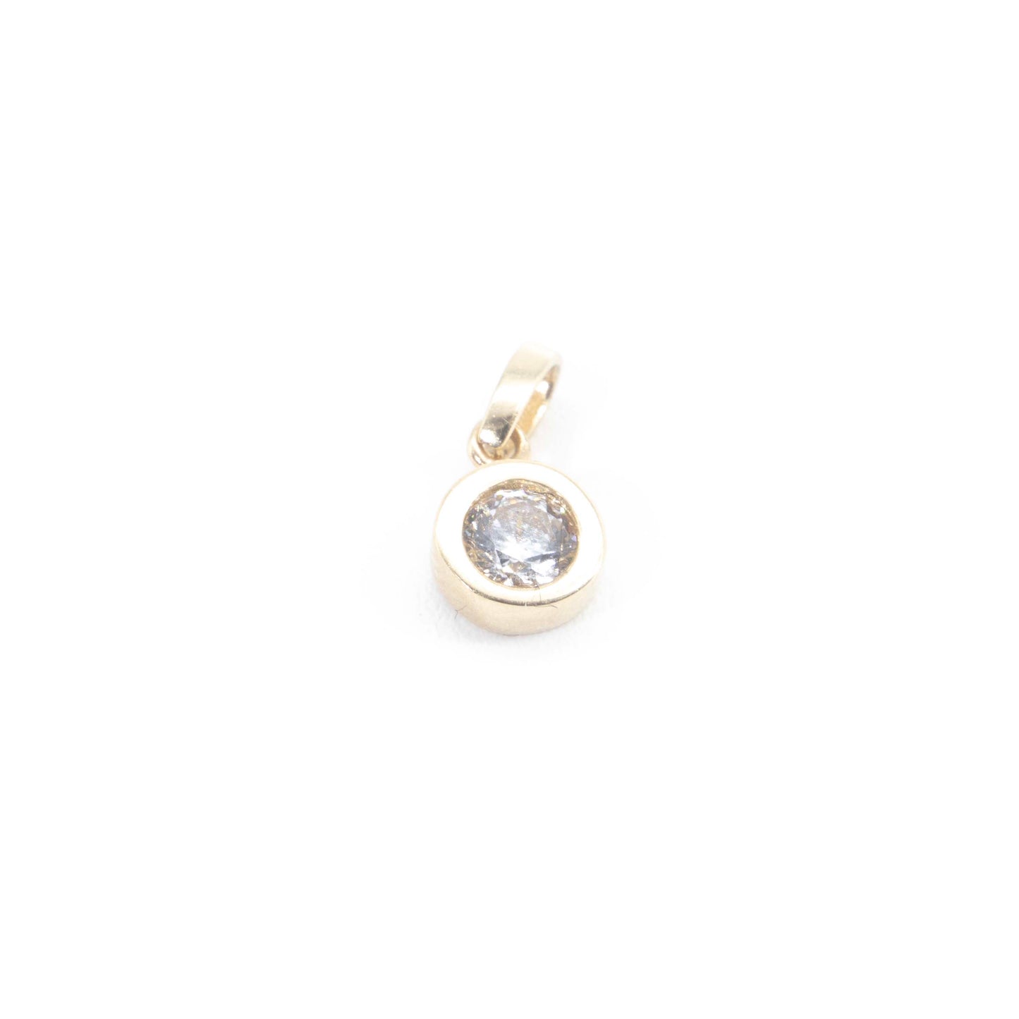 14k Gold Diamond Pendant