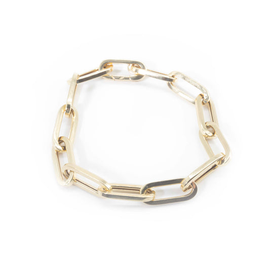 14K Gold Paperclip Bracelet