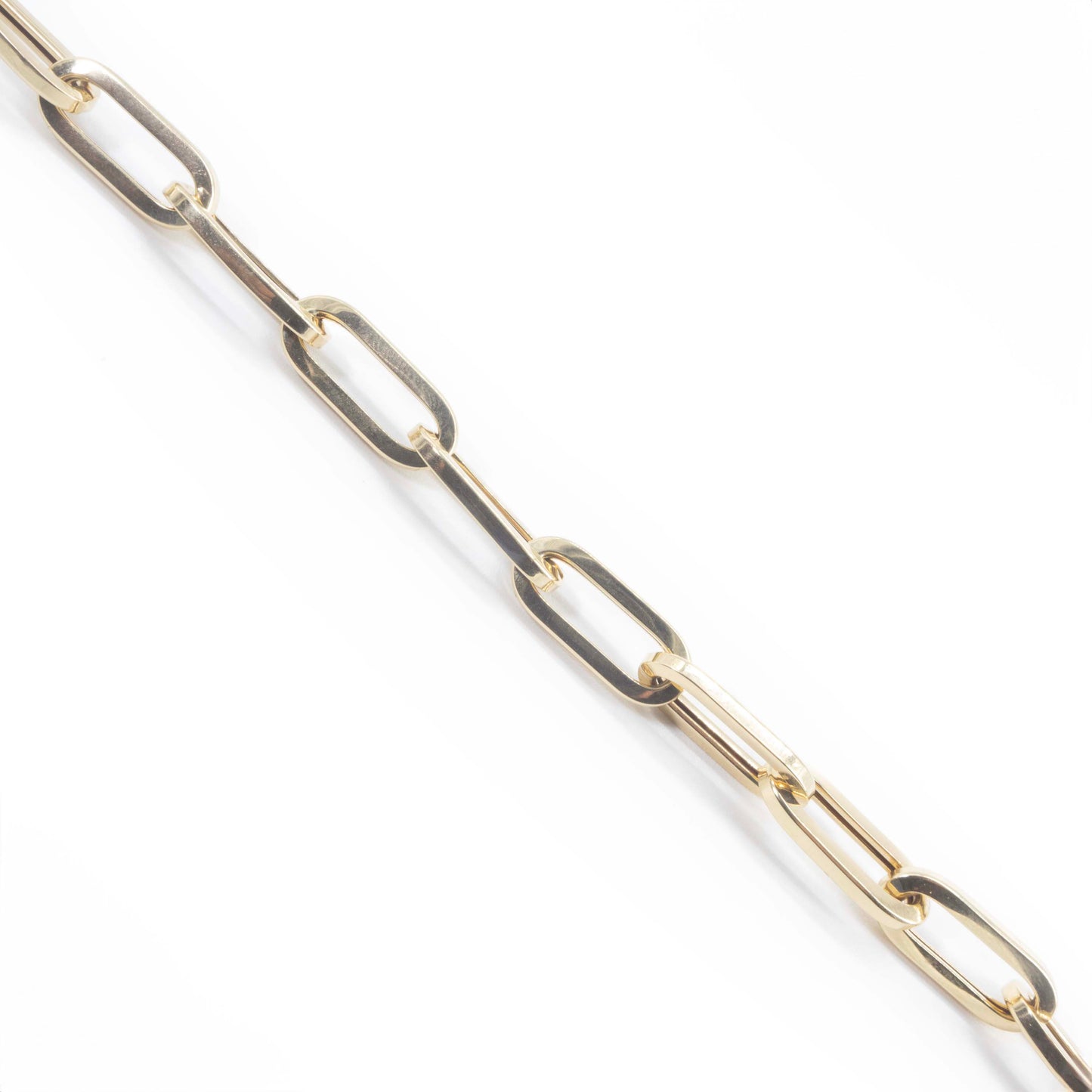 14K Gold Paperclip Bracelet