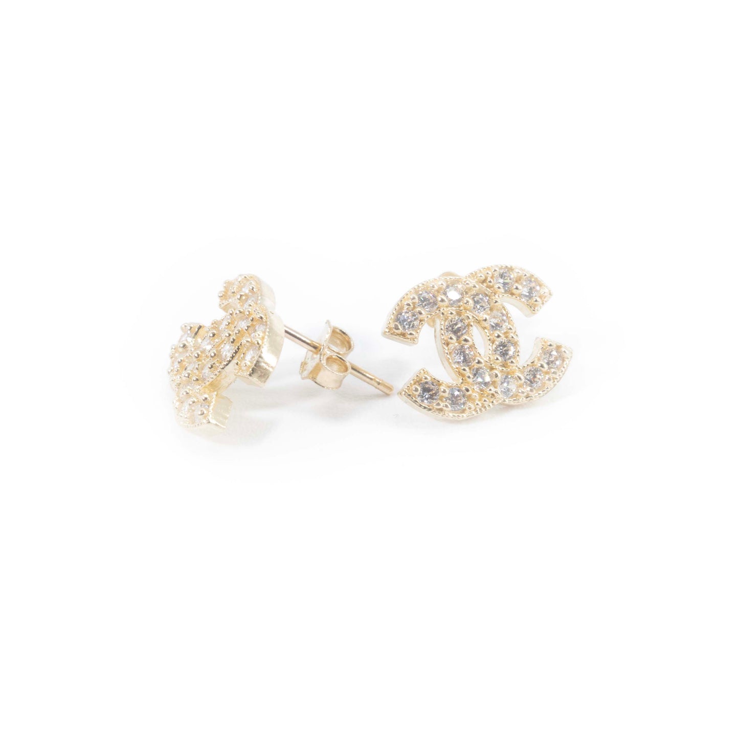 14k Gold Chanel style Earrings