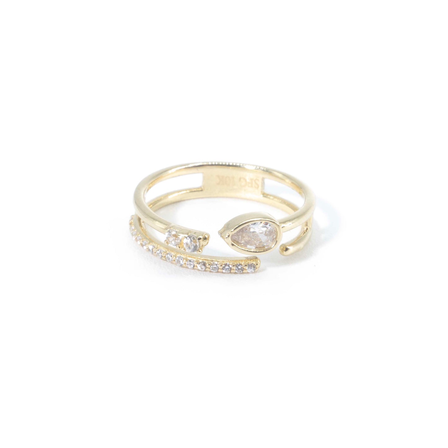 10K Gold Lunar Glow Ring