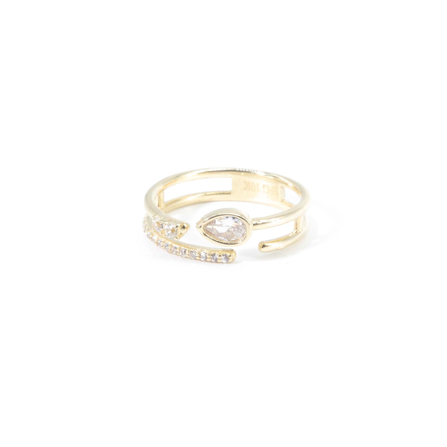 10K Gold Lunar Glow Ring