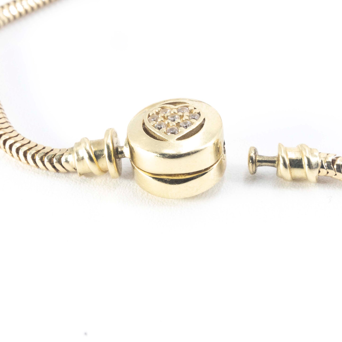 10K Gold Pandora Bracelet with Charms