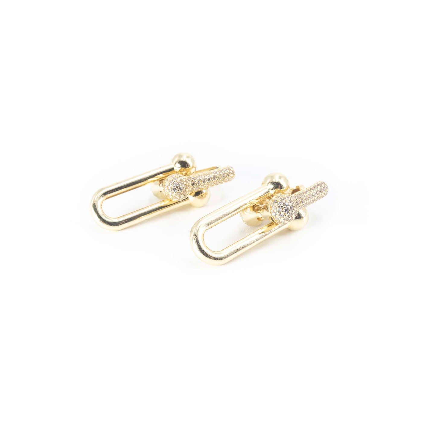 14k Gold Tiffany Link style Earrings