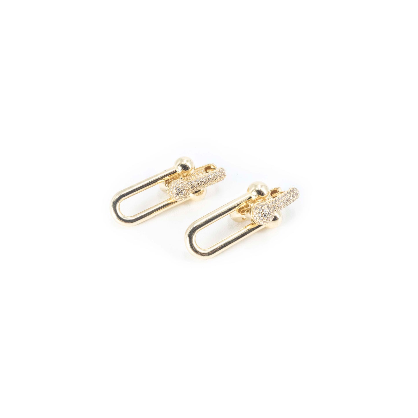 14k Gold Tiffany Link style Earrings