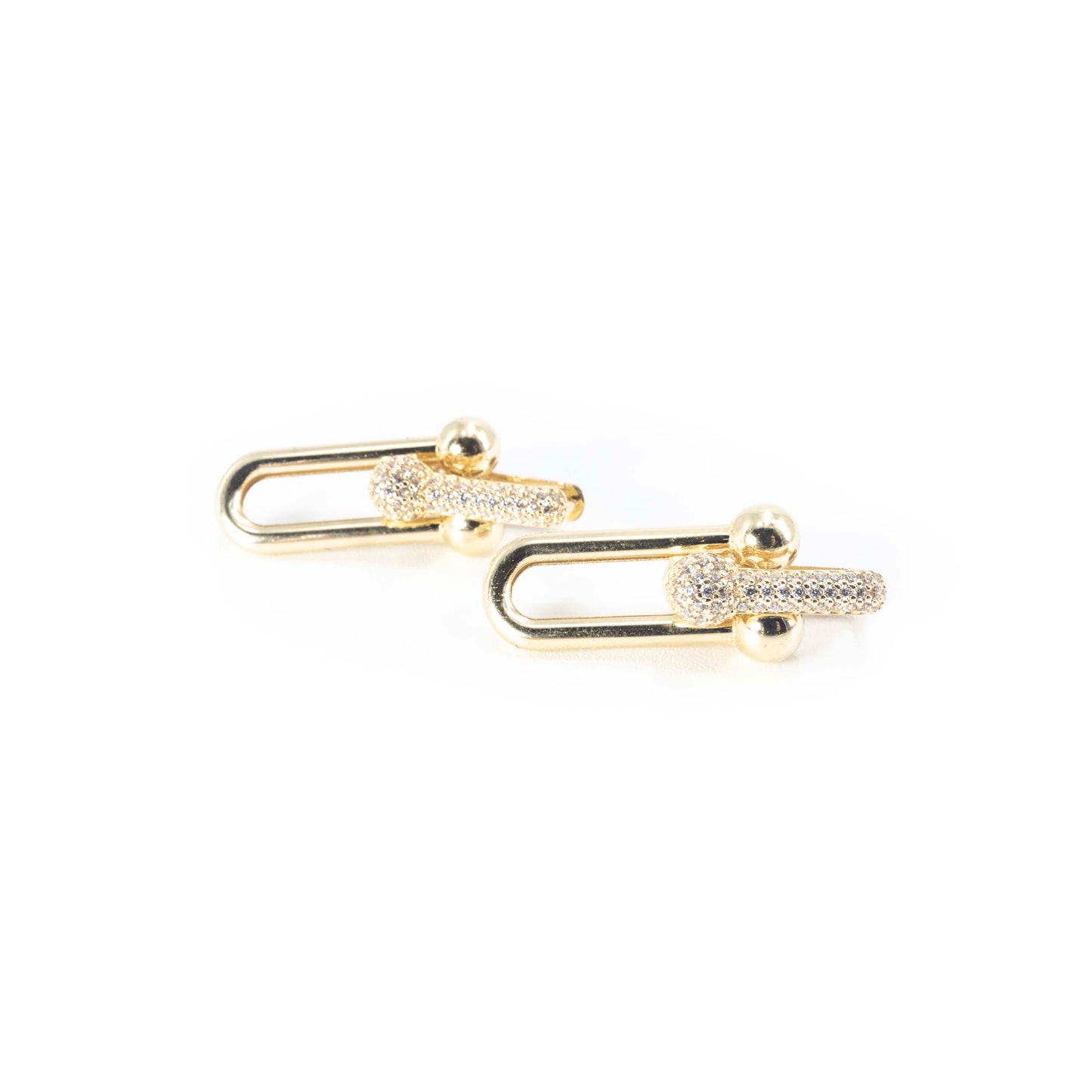 14k Gold Tiffany Link style Earrings