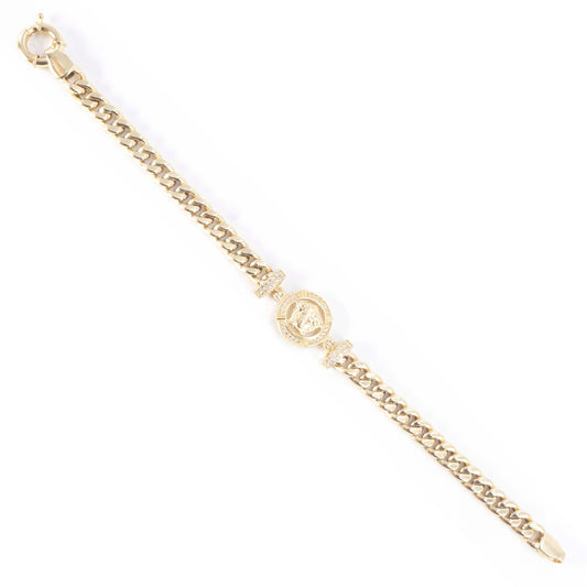 10K Gold Versace Style Bracelet