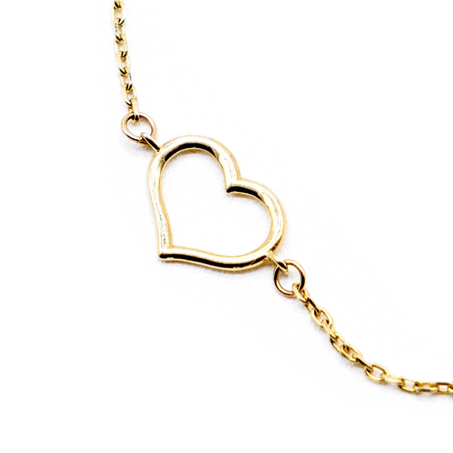 10K Heart Gold Bracelet