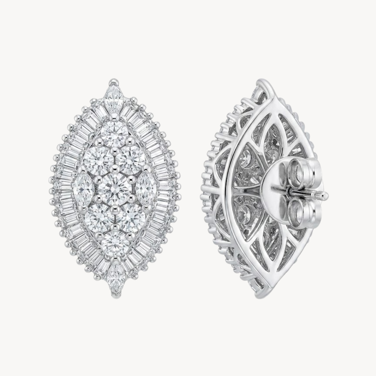 Marquise Diamond Tanzanite Earring