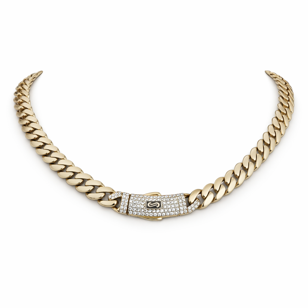 10K Gold Monaco Chain
