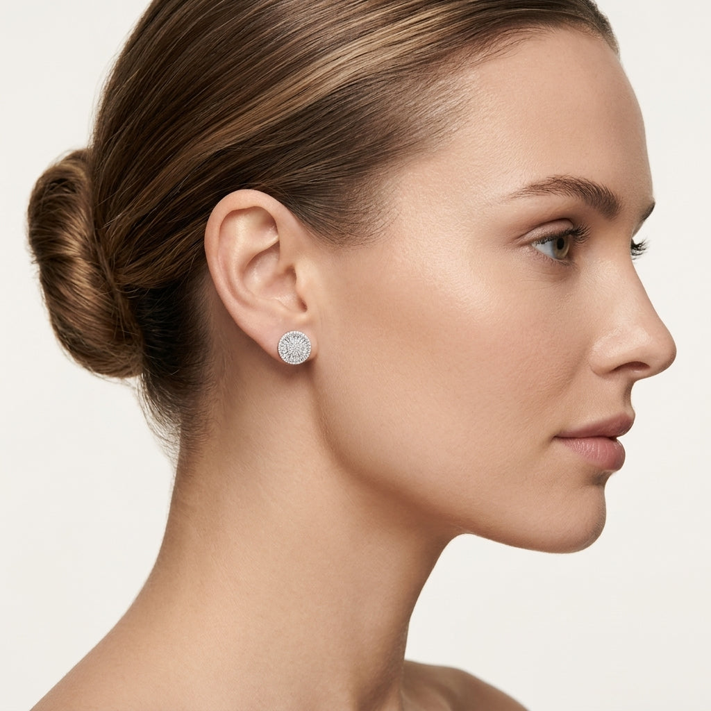 Radiant Baguette Tanzanite Earring