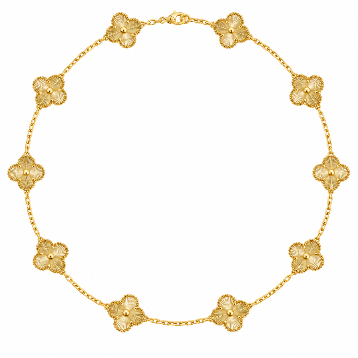 18K Gold 10 Motif necklace