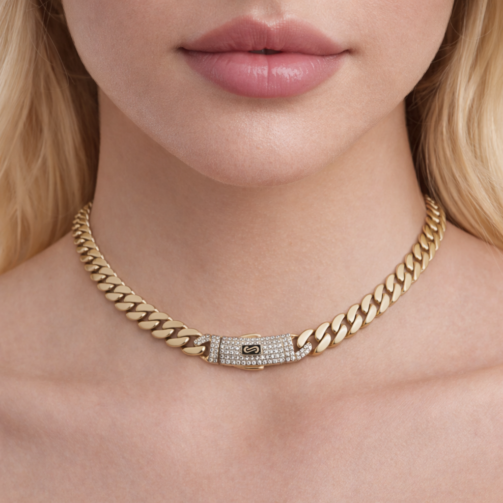 10K Gold Monaco Chain