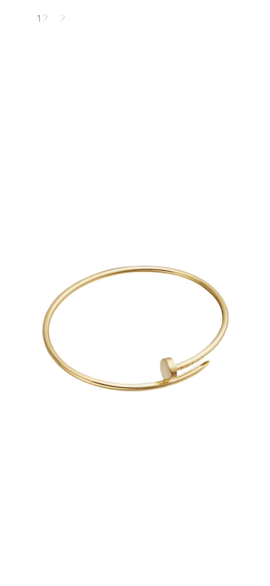 Nail Cartier style bracelet